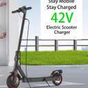 VHBW 42V Charger for Volpam Electric Scooter Charger Compatible with VOLPAM SP06 / SP03 / SPT7 Electric Scooter 350W/500W