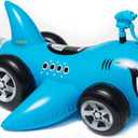 Hot Wheels & FUNBOY Sharkruiser Kids Pool Float with Water Squirter