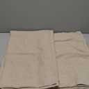 RYB HOME Semi Sheer Curtains 84 inches Long Linen Textured Blend Light Glare Filtering Drapes for Living Room Bedroom Dining Large Window Decor, Beige, 52 x 84 inch Length, 1 Pair