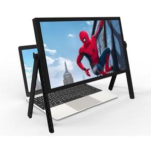21 inch Screen Magnifier for Laptop ，3D HD Screen Expanders for Movies, Videos, and Gaming, Screen Magnifier with Adjustable Angle Design Amplifier Desktop Magnifying for Seniors Reading (Black)