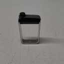 Rabbit Leak-Free Discreet Flask, Compact and Portable, Black Stainless Steel, 3.25" x 1.2" x 6" Dimensions, Perfect for Travel and Outdoor Use