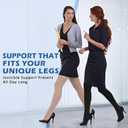 Beister 15-20 mmHg Medical Compression Stockings with Dot Silicone Band, Closed Toe Thigh High Graduated Compression Socks for Women Men, Circulation Support Pressure Stockings for Varicose Veins, DVT, One Size
