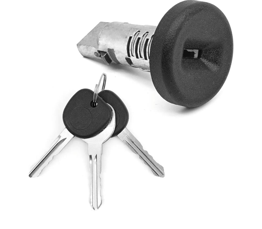 924-796 Ignition Switch Lock Cylinderwith On Board Programming, Compatible with Chevy GMC Cadillac Buick H2, Ignition Lock Cylinder Keys Replace 15794826 15919460 19120038, No Chip
