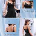 DRESSTELLS Women's Cocktail Dresses, Formal Wedding Guest Graduation Party High Low Dress (Black, S)