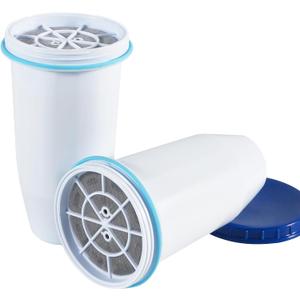0 TDS Water Filter Replacement for Zero Pitcher & Dispenser | Upgraded 6-Stage Filtration | Removes 99.9% of Lead, Chromium, PFOA/PFOS | Compatible with ZR-001, ZR-004, ZR-017 | 2-Pack