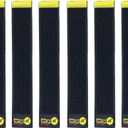 Selfie Straps by Wrap-It Storage, 9-inch (10-Pack), Black - Stretchy Hook and Loop Cord Organizer that Stays Attached to Cord for Electrical Cable Management and Organization