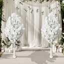 Artificial Cherry Blossom Tree with Stand, White Wedding Party Flower Tree Decoration, Everlasting Flower Tree, Wedding Party Decoration Flower Guide