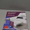 Peel and Stick Backsplash Tile for Kitchen Wall, 12 x 12 Stick On Backsplash Bundle Set with Wallpaper Smoothing Tool Kits for Kitchen or Bathroom with 3D Glass Tile Looks (20-sheet Pack, Classy White)