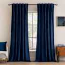 MIULEE Velvet Curtains 96 inches 2 Panels - Luxury Blackout Curtains for Bedroom Living Room Thermal Insulated Super Soft Window Drapes Rod Pocket & Back Tab, Royal Blue, W52 x L96 inches