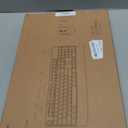 MEETION Wireless Keyboard and Mouse, Full-Sized Cordless Keyboard with Wrist Rest, 3 DPI Adjustable Mouse, Keyboard and Mouse Set with 2.4GHz USB Receiver, for PC/Computer/Laptop/Windows/Mac, Pink