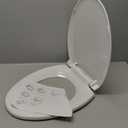 Durable Elongated Toilet Seat with Slow Soft Close - Easy to Install and Clean, Never Loosens - White, Fits Most Elongated Toilets