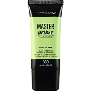 Maybelline Face Studio Master Prime Face Primer Makeup Base, Blur + Redness Control, 2 Count