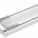 ZSHINE Heavy-Duty Curtain Conjoined Double Track rails Ceiling Mounting for Living Room Bedroom Room Divider (White 13.1ft)