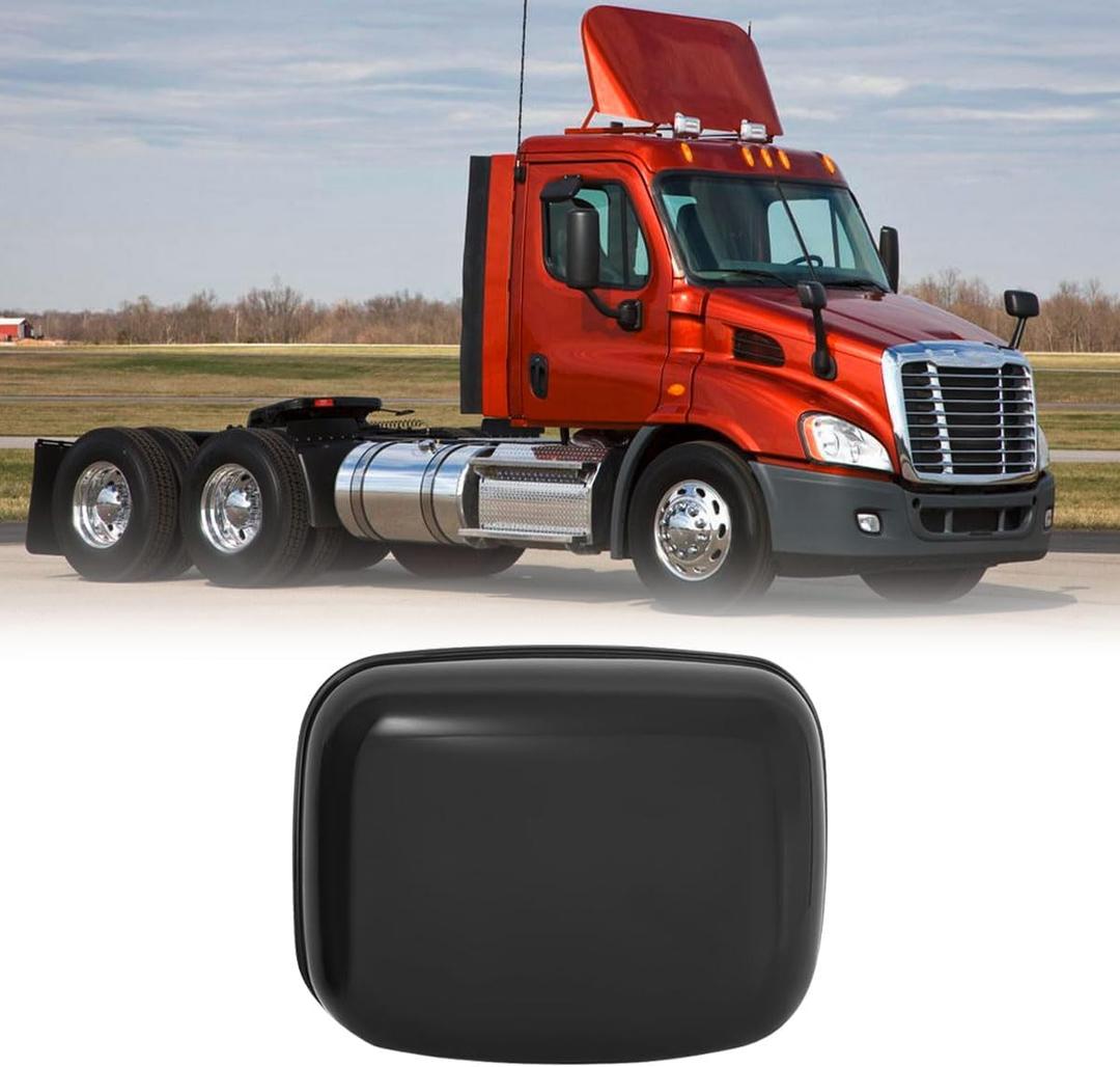 Pair Chrome Hood Mirror Cover Fit 2008-2017 Freightliner Cascadia