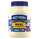 Best Foods Real Mayonnaise Mayo Jar For A Creamy Sandwich Spread or Condiment Gluten-Free, Made With 100% Cage-Free Eggs 30 oz (EXP 12/21/26)