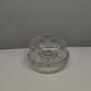 Libbey Selene 6-in-1 Multiuse Glass Server, Punch Bowl, Chip and Dip Bowl, Cake Stand , Clear