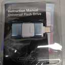 Flash Drive for iPhone 256GB, 4 in 1 USB Type C Memory Stick, Photo Stick External Storage Thumb Drive for iPhone iPad Android Computer, Sky Blue