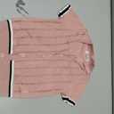 Arshiner Boys Knit Shirts Short Sleeve Button Down Shirt Vintage Fashion Casual Summer Beach Shirts for Kids 4-13 Years (Pink, XS)