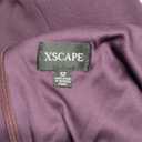 Xscape Women's Xscape Women's Floor-Length, Short-Sleeve, V-Neck, with Open Back, Cascading Ruffle Detail, and Fitted Silhouette Size 12