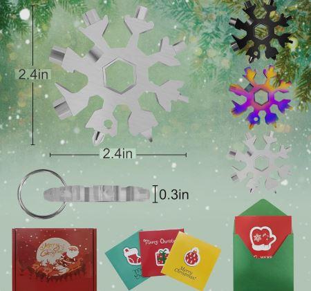 5PCS 18-in-1 Multi-tool, Stainless Steel Multitool Tool Card for Him Husband Men Boyfriend Boys Christmas Great Gifts