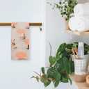 Summer Coastal Kitchen Towels - Summer Beach Hand Towel for Bathroom, Tropical Kitchen Towels for Farmhouse, Nautical Blue Wave Ocean Sandbeach Hand Tea Towel, 16x24inch