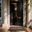 Yimobra Welcome Mat, Heavy Duty Sturdy Door Mats for Home Entrance Outdoor Indoor, Front Doormat for Outside Patio Floor Entry Porch Garage Office, Waterproof, Low Profile, 47X32 Inches, Maroon