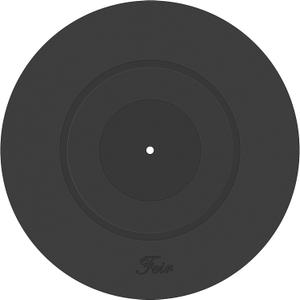 Turntable Platter Mat Black Rubber Silicone Design for Universal to All LP Vinyl Record Players