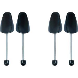2 Pairs Plastic Shoe Trees for Men (Black)