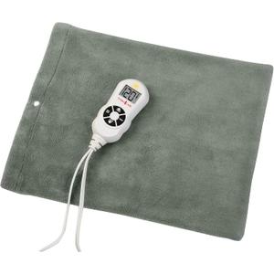 TheraCare Digital Heating Pad | Moist & Dry Heat | Variable Heat Settings | Sore Muscles | Soothing Warm Relief | Personal Size 12 x 15 | Programmable Shut Off Timer | Premium Gray Cover