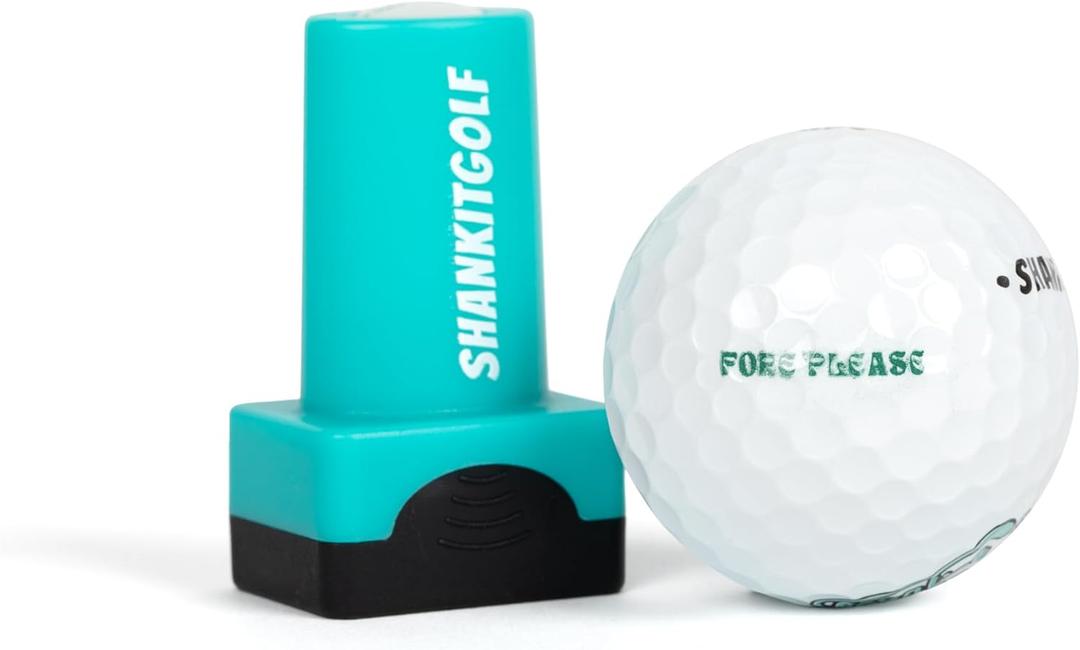 SHANKITGOLF Golf Ball Stamp, Fore, Round, Golf Ball Markers, Plastic, 1.5 inches