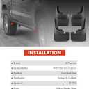 A-Premium 4PCS Mud Flaps Compatible with Ford F-150 2021-2024 (for Pickup Without Fender Flares, not fit Raptor/Lightning), No Drill Required Guards Splash fit for 2024 2023 2022 2021 F150 Accessories