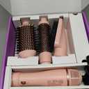Wavytalk Hair Dryer Brush Set, Air Sculpt 4-in-1 Hot Air Brush Set, Multi Hair Styler for Salon Blowouts, Smooth Curls, Volumizing and Straightening, Sleek and Less Frizz, Pink