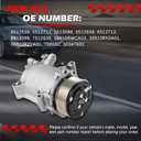 AC Compressor for 2007-2014 Honda CR-V 2.4L (for EX/EX-L/LX Models Only)/ 2012-2015 Civic 2.4L(Only for Si Models), for 2007-2012 RDX 2.3L, Replace for 38810RX0A01 38810RWCA03 38810RZYA01