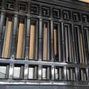 IRIS USA 24" 4-Panel Dog Playpen with Door, 35 x 35 x 24, Puppy Playpen, Dog Play Pen Indoors, Pet Fence, Puppies/Small Dogs, Black