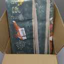 Estmy Moody Black Botanical 3x5 Area Rug Washable, Vintage Floral Cottagecore Plants Indoor Entryway Rug, Cute Tropical Woodland Forest Area Rug Accent Carpet for Living Room Bedroom Kitchen Dorm