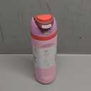 Owala FreeSip Insulated Stainless Steel Water Bottle with Straw for Sports and Travel, BPA-Free Sports Water Bottle, 24 oz, Pink, Angel Food Cake