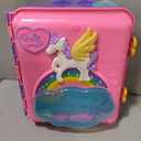 Polly Pocket Dolls, Playset and Travel Toys, 4 Dolls, 1 Vehicle, 25+ Accessories, Resort Roll Away