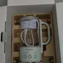 BUYDEEM K313 Travel Electric Kettle, Mini HealthyCare Beverage Kettle, Tea Maker with Heat Resistant DURAN® Glass & Durable Pro 18/10 Pro Stainless Steel, 0.6L, Cozy Greenish