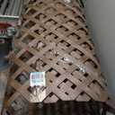 4 ft. x 8 ft. Brazilian Walnut Garden Vinyl Lattice
