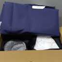 Favoyard Outdoor Seat Cushion Set 22 x 24 Inch Waterproof & Fade Resistant Patio Furniture Cushions with Removable Cover Deep Seat & Back Cushion with Tie Straps for Chair Sofa Couch (Blue)