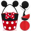 Easter Basket Bags Multipurpose Felt Egg Hunt Bags Cute Bunny Easter Basket for Kids Easter Gifts Bags