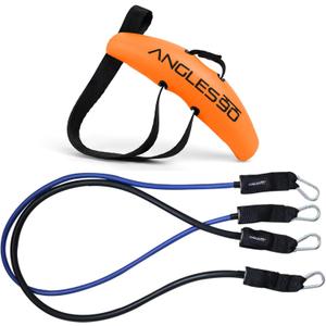 Original Pull Up Grips & A90 Resistance Bands Workout Bundle - Ultimate Gym & Home Fitness Equipment for Strength Training & Muscle Building