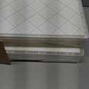 2-Tier Bread Box for Kitchen Counter, Clear Window Front, Adjustable Vent Dials, Large Capacity Stackable Bread Storage Bin Organizer for Countertop, White