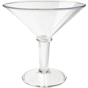 G.E.T. SW-1419-1-SAN-CL Shatterproof Jumbo Martini Cocktail Glass, BPA Free, 48 Ounce, Clear