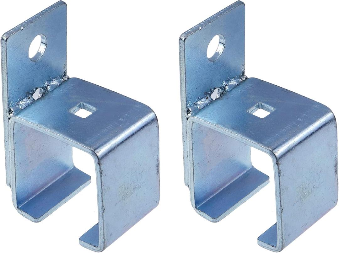 KUMGROT 2pcs Channel Trolley Track Hanger Strut Channel Support Hanger Bracket for All 1.97 Width Strut Channel Side Hanger