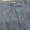 THE GYM PEOPLE Women's Stretchy Jean Skorts Slim Fit Side Split Casual Denim Skirts with Pockets (Blue), S