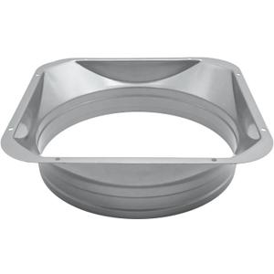 Square to Round Duct Flange Connector 10 Inch, Metal Duct Connector Flange, 10 Inch Duct Connector for Ventilation & AC Systems