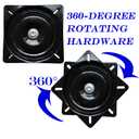 3Pack Heavy Duty Bar Stool Swivel Plate, 6Inch Chair Swivel Base with Solid Ring of Ball Bearings, 400lbs Capacity Replacement Swivels-Seat Parts Lazy Susan Hardware for Barstools Recliner Chair Boat