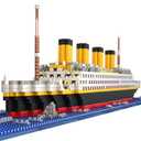 BIDIUTOY Titanic Model Kit -2022 Pieces Large Titanic Ship Building Blocks Set, STEM Educational 3D Puzzle Toys Gifts for Kids and Adults, Ideal Collectible Display Architecture for Home& Office Decor 