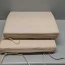 AAAAAcessories Outdoor Seat Cushions for Chairs, Waterproof, Fade-Resistant Patio Furniture Replacement Cushions, 20" x 18" x 3", Set of 2, Khaki Beige